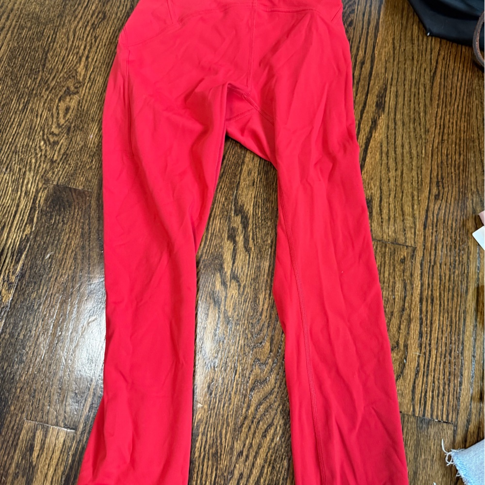 Lululemon Red Leggings